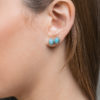 ESSENTIALS COLLECTION Larimar Silver Earrings