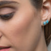 ESSENTIALS COLLECTION Larimar Silver Earrings - Image 2